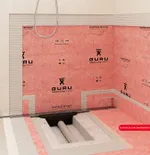 Kit completo para la creación e impermeabilización de platos de duchas de obras Superkit - Evolux Integra de Guru. Superkit - Revolux Cavity Chrome  90x150 Rejilla 100